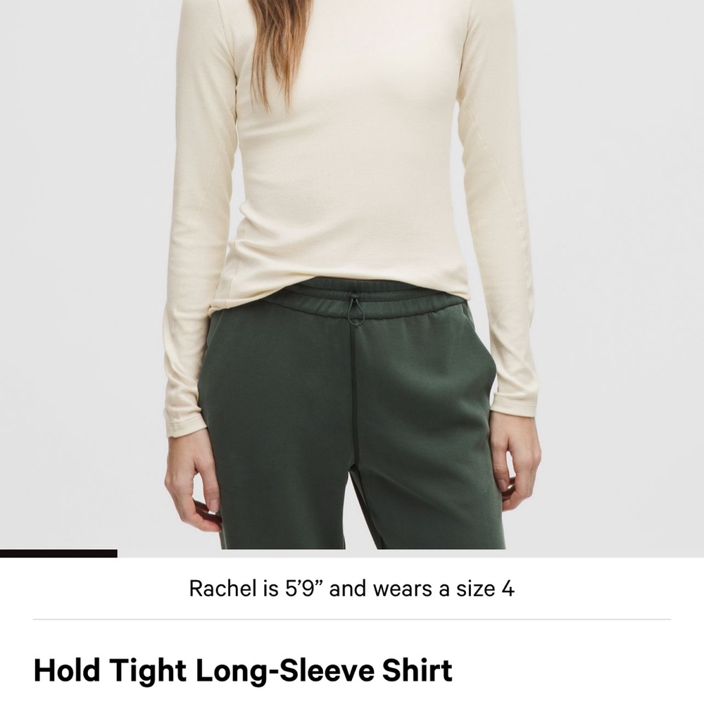 Lululemon Athletica Hold Tight Long Sleeve Top - LTIV Size 8 - Picture 6 of 10
